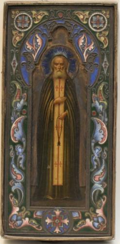 Résultat de ventes d'une icône russe Saint Séraphin de Sarov (tempera sur bois, oklad en argent et émail cloisonné). Commissaire-priseur à Paris, vente à l'Hôtel Drouot Résultat de ventes d'une icône russe Saint Séraphin de Sarov (tempera sur bois, oklad en argent et émail cloisonné). Commissaire-priseur à Paris, vente à l'Hôtel Drouot