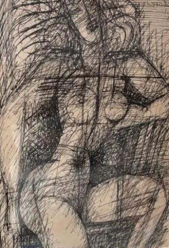 Résultat de vente d'un dessin à la plume de Marcel Gromaire. Commissaire-priseur à Paris, vente à l'Hôtel Drouot
